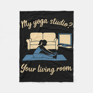 Home Yoga Aktivkleidung Mein Yoga-Studio Ihr Wohnz Fleecedecke