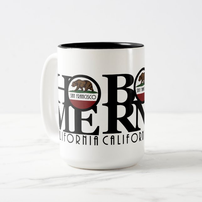 HomeBornLove Triple Play San Francisco 15oz Zweifarbige Tasse (Vorderseite Links)