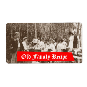 Homebrewing Suppen Bier Label Alte Familie Rezept