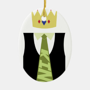 Homecoming King Tie Keramikornament
