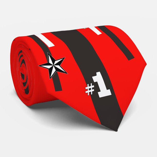 Homecoming Mum Necktie Red Krawatte (Gerollt)