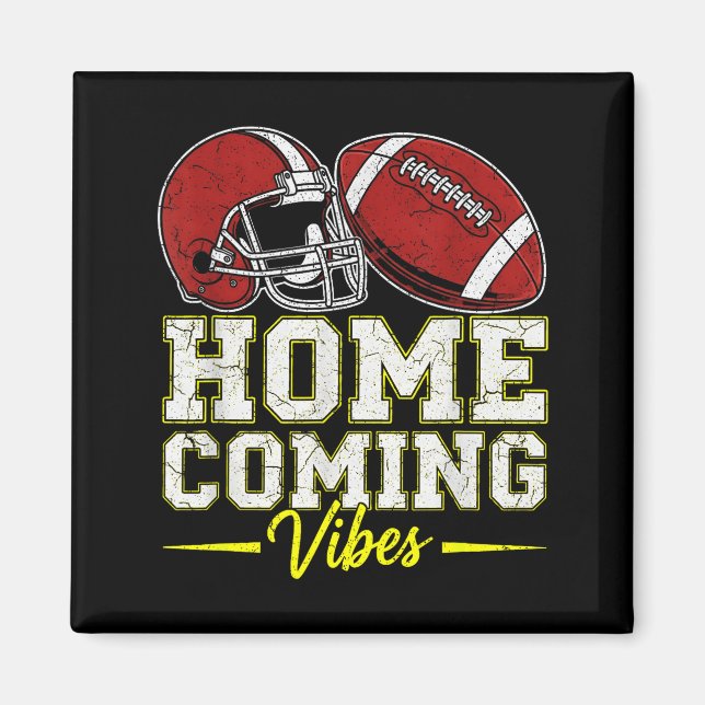 Homecoming Vibes For Teens Football Game Outfits D Magnet (Vorne)