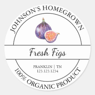 Homegrown Garden Frische Bio Abb. Runder Aufkleber