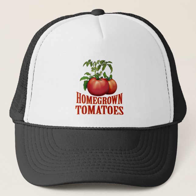 Homegrown Tomaten Truckerkappe (Vorderseite)