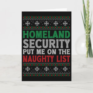 Homeland Security hat mich auf die unartige Liste Karte