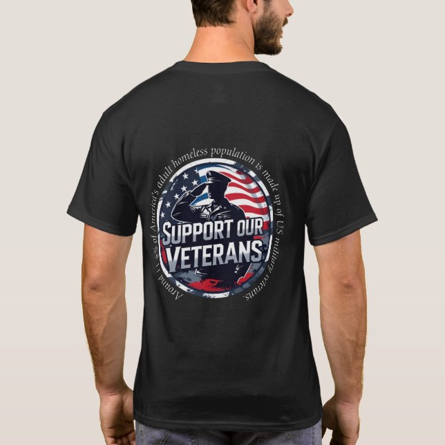 Homeless Veteran Awareness T-Shirt (Rückseite)