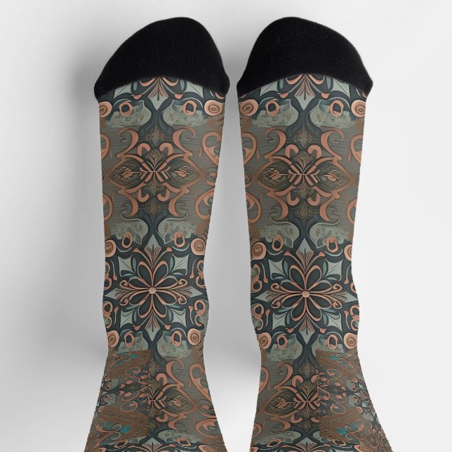 Homely cottage pattern socken (Oben)