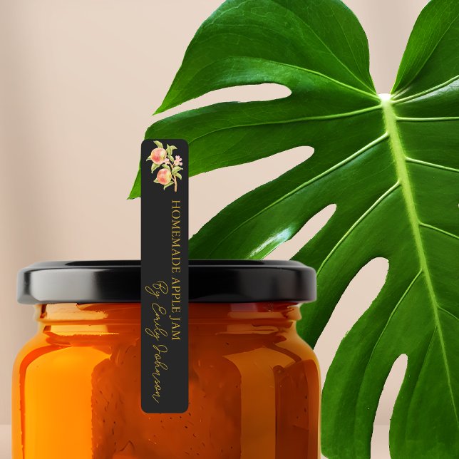 Homemade Apple Jam Thin Label Etiketten (Von Creator hochgeladen)
