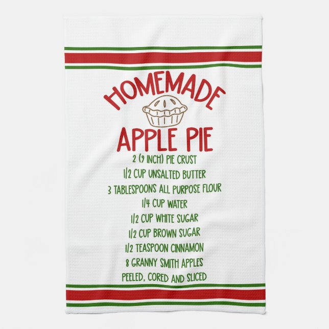 Homemade Apple Pie Geschirrtuch (Vertikal)