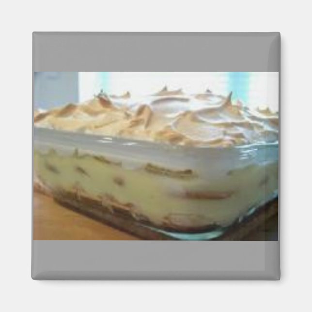 Homemade Banana Pudding Magnet (Vorne)