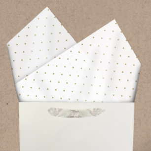 Homemade Bath & Body Gold & Black Swiss Dots Seidenpapier
