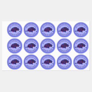 Homemade Blueberry Jam Jelly behält sich vor von Etiketten