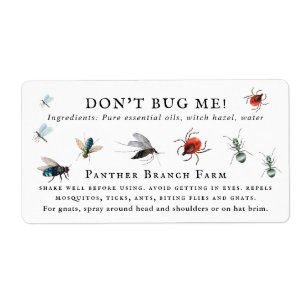 Homemade Bug Spray Monogramm