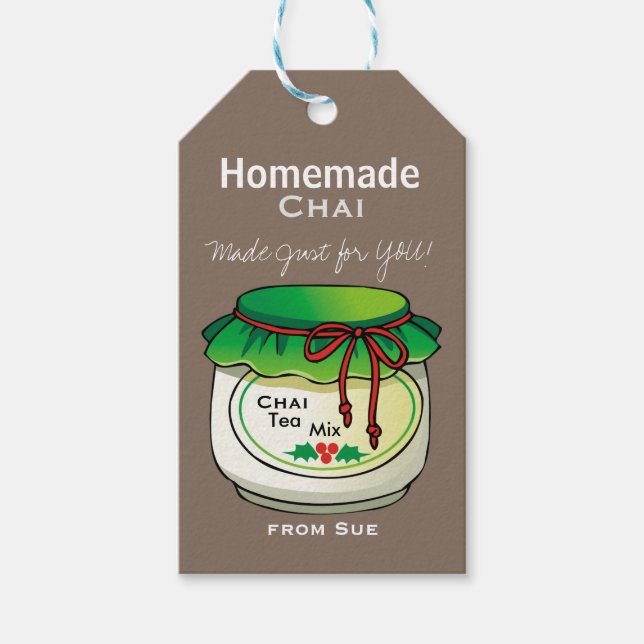 Homemade Chai Tea Mix Gift Tags Geschenkanhänger (Vorderseite)