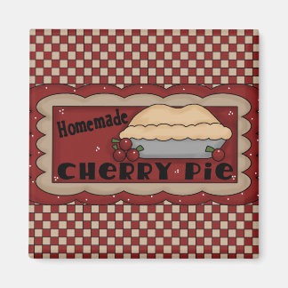 Homemade Cherry Pie Magnet