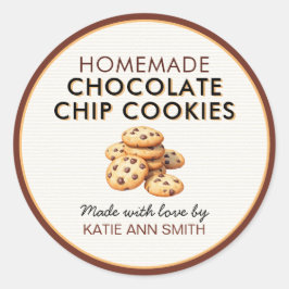Homemade Chocolate Chip Cookie Label Stickers