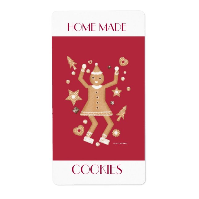 Homemade Cookie Label © 2011 M. Martz (Vorne)