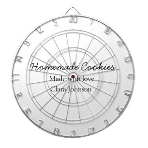 Homemade cookiers add your text name custom throw dartscheibe