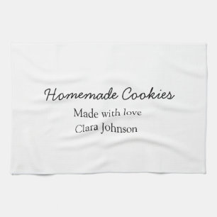 Homemade cookiers add your text name custom throw geschirrtuch