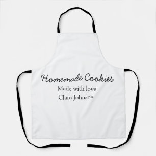 Homemade cookiers add your text name custom throw schürze