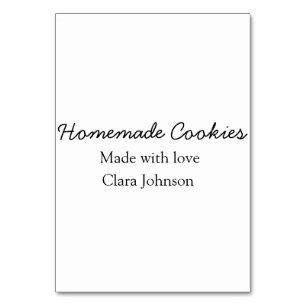 Homemade cookiers add your text name custom  throw tischnummer