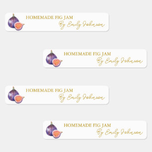 Homemade Fig Jam Thin Label Etiketten