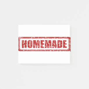 Homemade geschrieben post-it klebezettel