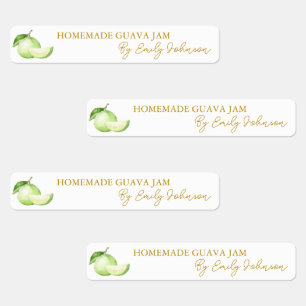 Homemade Guava Jam Thin Label Etiketten