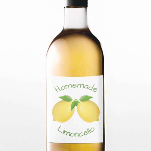 Homemade Limoncello Alkoholflaschenetikett (Von Creator hochgeladen)