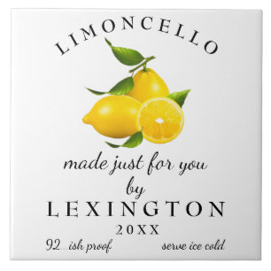 Homemade Limoncello  Fliese