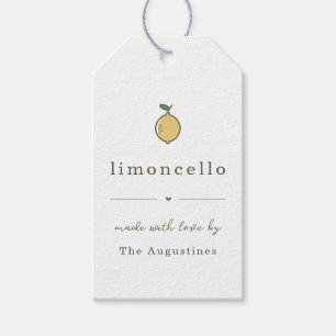 Homemade Limoncello Geschenk oder Gefallen Tag Geschenkanhänger