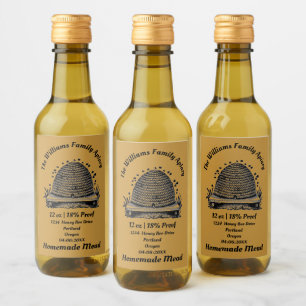 Homemade Mead   Honigwein   Vintager Bienenstock Weinetikett