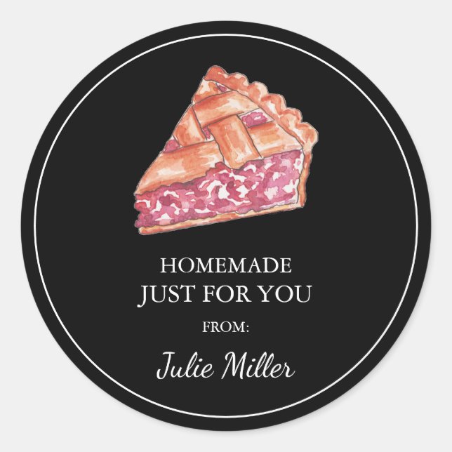 Homemade nur für Sie Piepton Runder Aufkleber (Vorderseite)