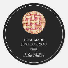 Homemade nur für Sie Piepton Runder Aufkleber