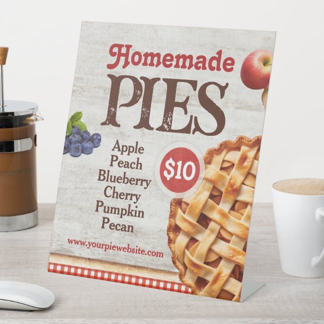 Homemade Pies Table Sockelschild (In Situ)
