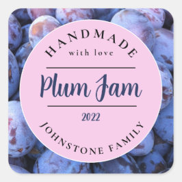 Homemade Plum Jam Stickers