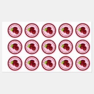 Homemade Raspberry Jam Jelly behält sich vor von Etiketten