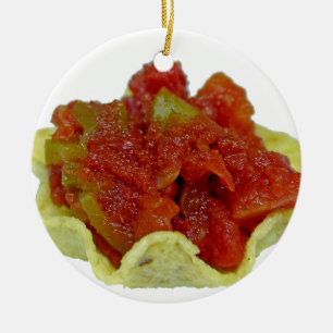 Homemade Salsa Keramik Ornament