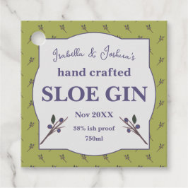 Homemade Sloe Gin Label