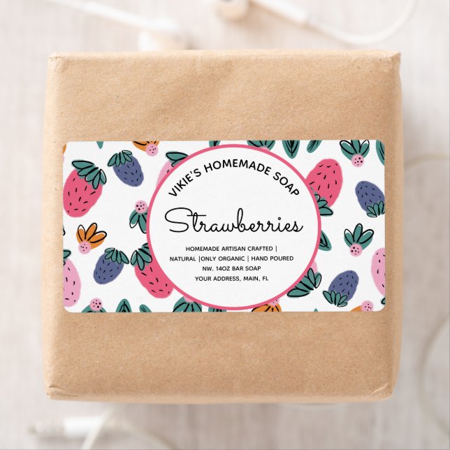 Homemade Soap Business Strawberries Muster (Insitu)