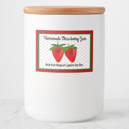 Homemade Strawberry Jam Design Lebensmitteletikett