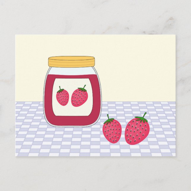 Homemade Strawberry Jam Postkarte (Vorderseite)