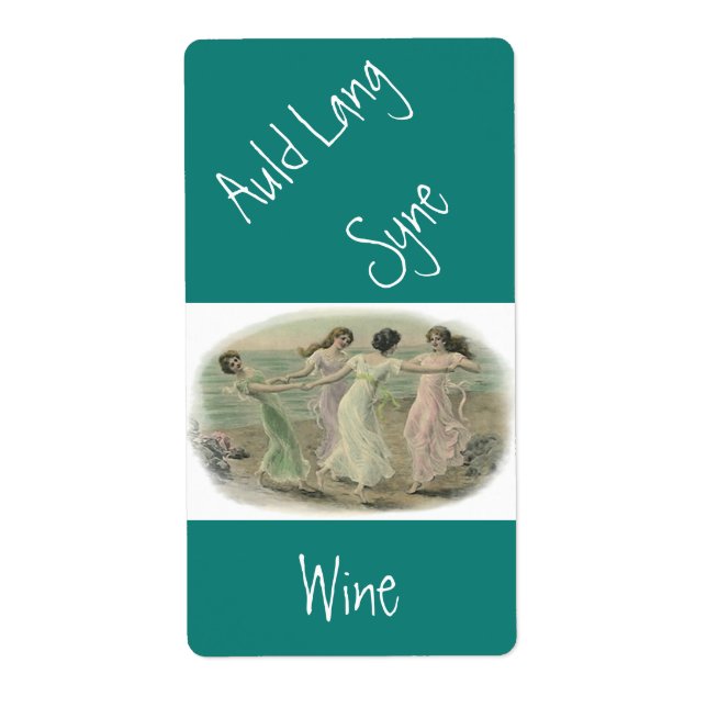 Homemade Wine Antique auld lang Synonym Label Freu (Vorne)