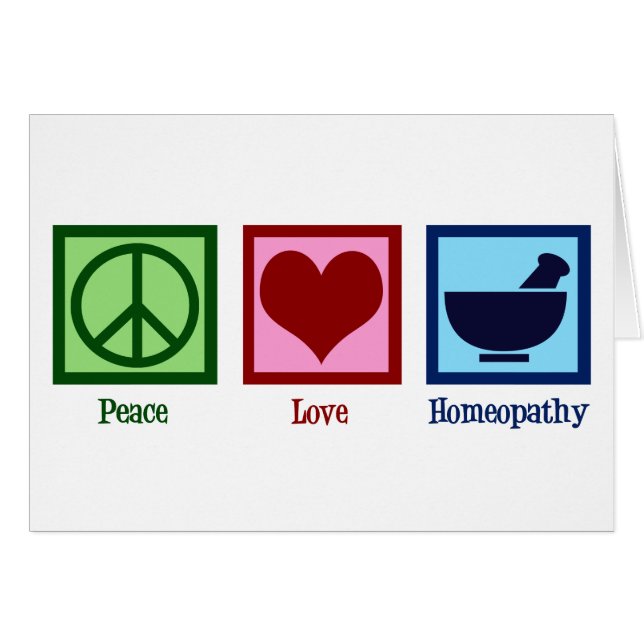 Homeopath Peace Love Homeopathy (Vorderseite (Horizontal))