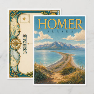 Homer Alaska Homer Spit GeoSaga Postkarte
