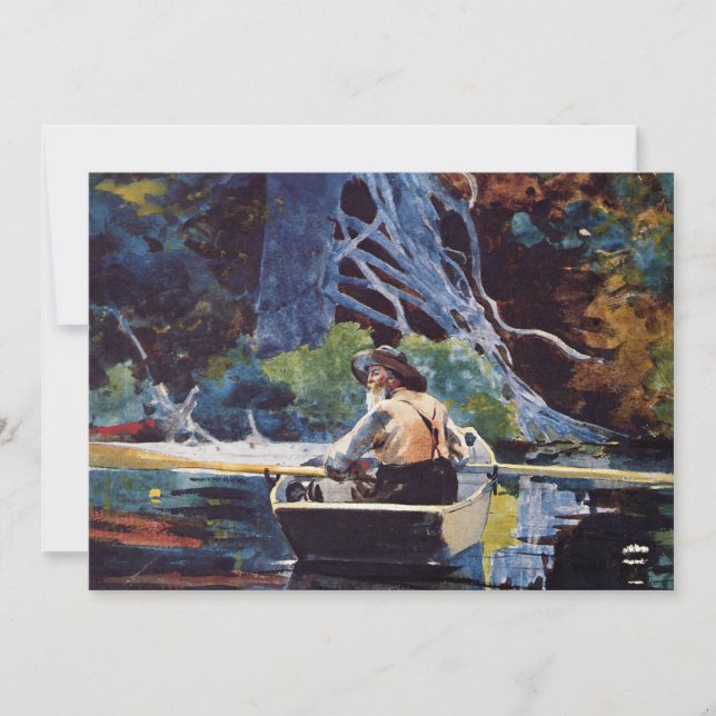 Homer - Andirondack Guide, berühmtes Bild, Karte (Vorderseite)