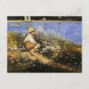 Homer - Beobachtung des Hafens Postkarte