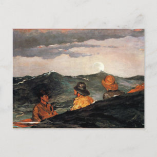 Homer - Den Mond küssen Postkarte