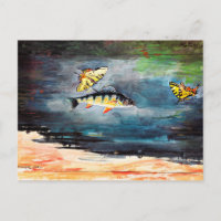 Homer - Fische und Schmetterlinge, berühmtes Bild