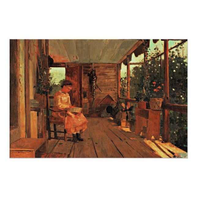 Homer - Girl Shelling Peas Poster (Vorderseite)